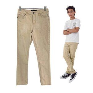 RSQ Jeans Boys 14 Tan Super Skinny Twill Pants Beige Khaki Stretch Tilly’s
